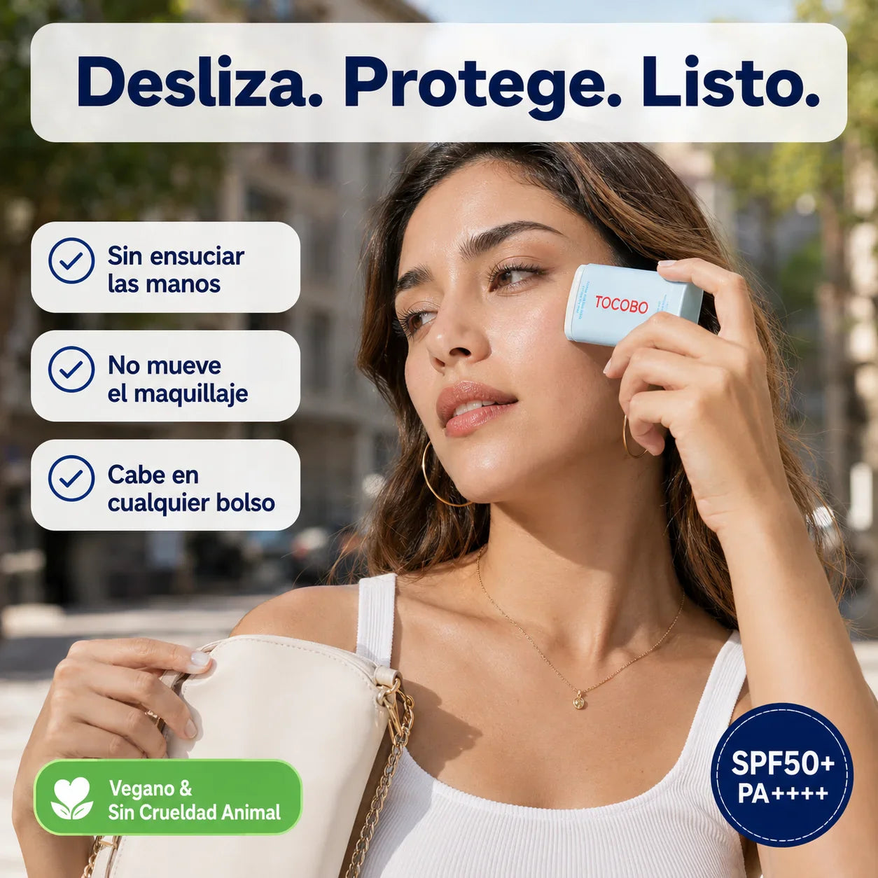Protector Solar TOCOBO en Barra | Acabado Mate Sin Sensación Grasosa