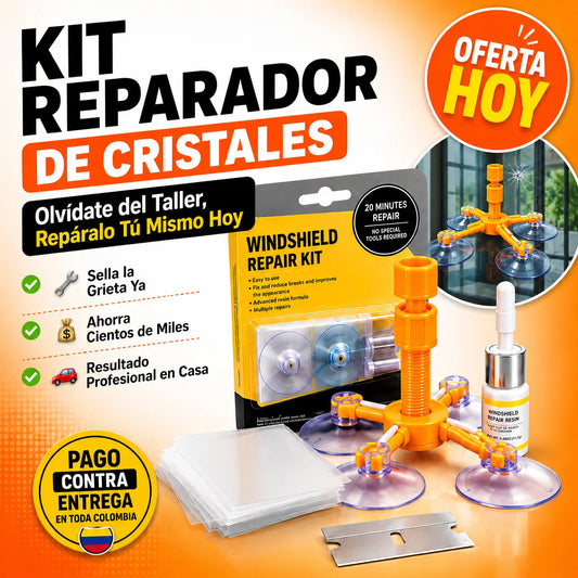 Kit Reparador De Vidrio | Olvídate del Taller, Repáralo Tú Mismo Hoy