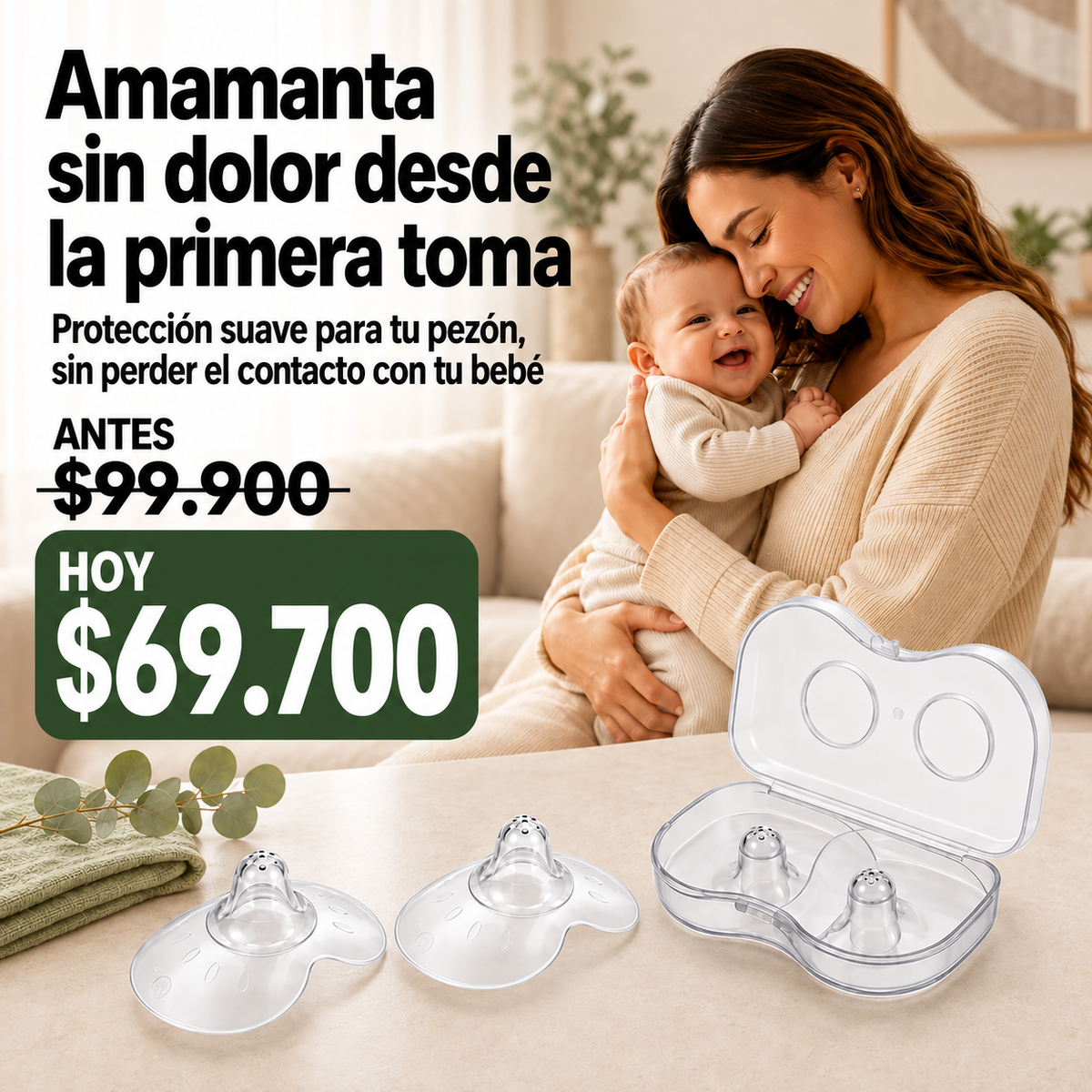 PEZONERA LACTANCIA CON ESTUCHE